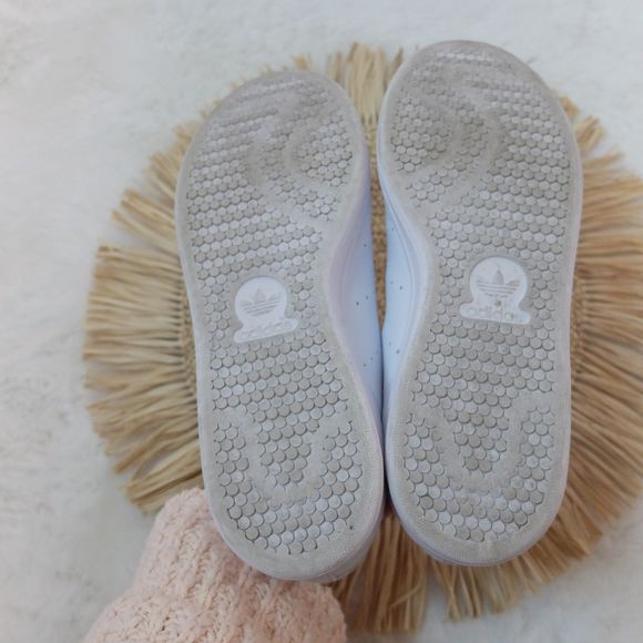 Adidas Originals Stan Smith CF White Cloud Gold Metallic Shoes Size 7 1/2 - Picture 7 of 11